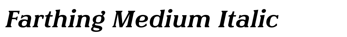 Farthing Medium Italic